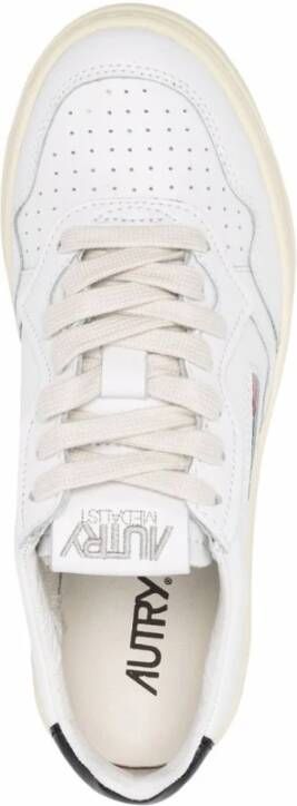 Autry Lage Top Wit Zwart Sneakers White Dames