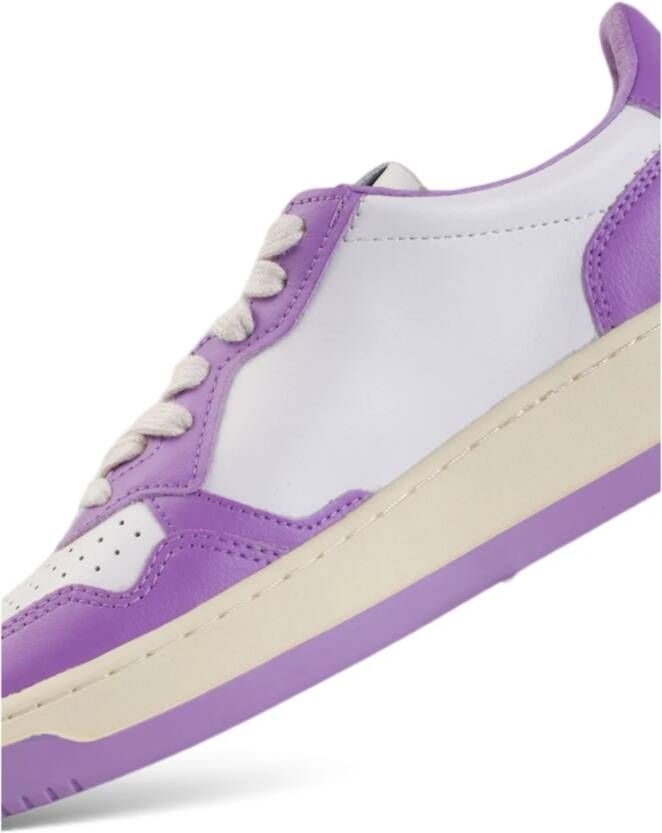 Autry Lage tweekleurige lavendelschoenen Purple Dames