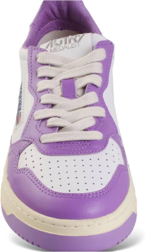 Autry Lage tweekleurige lavendelschoenen Purple Dames