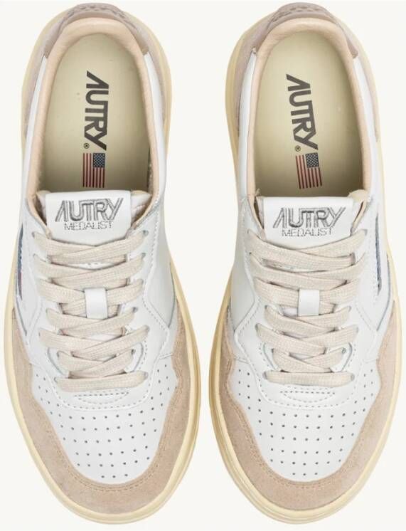 Autry Lage Vrouw Medalist Sneakers Beige Dames