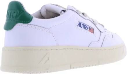 Autry Lage Wit Groene Sneakers White Dames