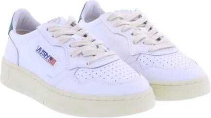 Autry Lage Wit Groene Sneakers White Dames