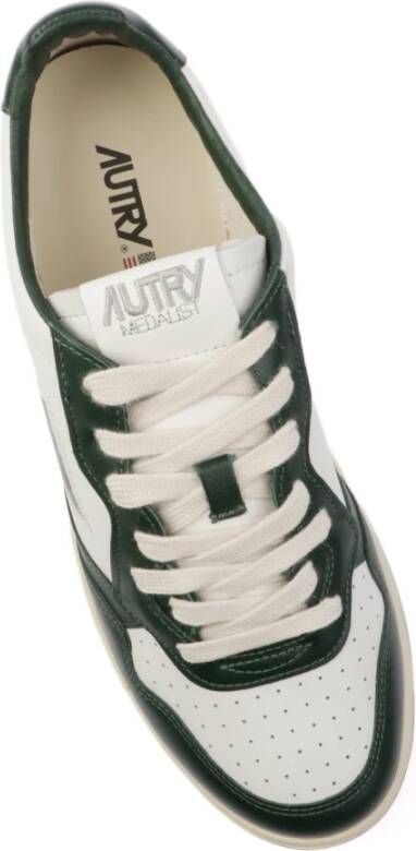 Autry Leren Herensneakers Medalist Low White Heren