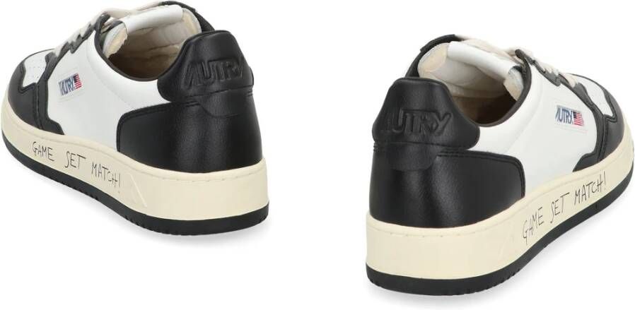 Autry Leren lage sneakers met kleuraccenten White Heren