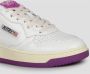 Autry Leren Lage Sneakers met Suède Details White Dames - Thumbnail 3