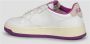 Autry Leren Lage Sneakers met Suède Details White Dames - Thumbnail 4