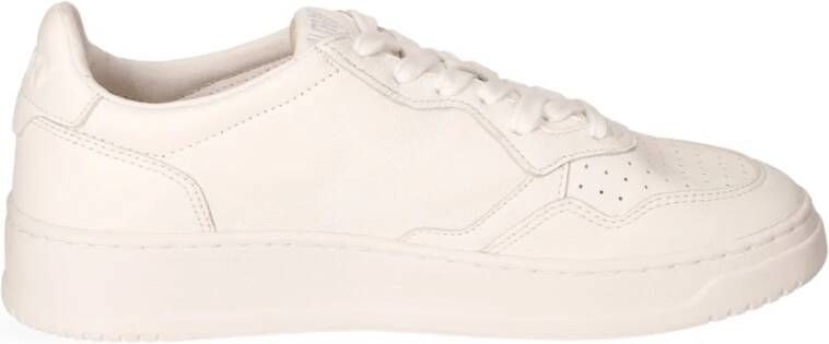 Autry Leren Low-Top Sneaker met Iconische Details White Heren