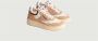 Autry Leren Mesh Sneakers Beige Heren - Thumbnail 4