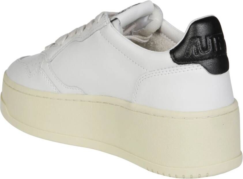 Autry Leren Platform Sneakers White Dames