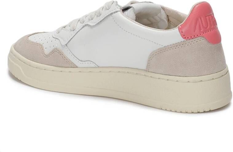 Autry Leren sneakers met suède versterkingen Multicolor Dames