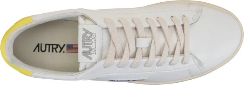 Autry Leren Veterschoenen voor Heren White Heren