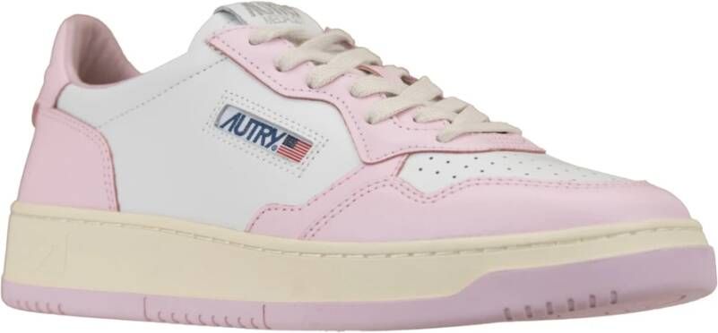 Autry Leren Vetersneakers voor Dames White Dames