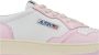 Autry Witte en Roze Lage Leren Sneakers Witte Roze Leren Sneakers voor Dames Multicolor White Dames - Thumbnail 22