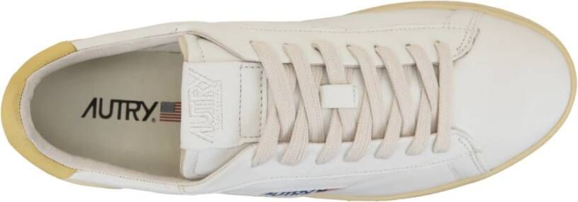 Autry Leren Vetersneakers White Heren