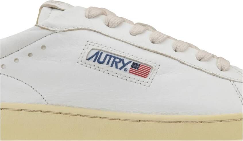 Autry Leren Vetersneakers White Heren