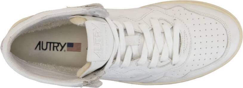 Autry Leren Vetersneakers White Heren