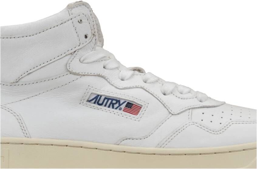 Autry Leren Vetersneakers White Heren