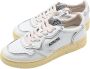 Autry Liberty Open Low Sneakers Wit Zilver White Heren - Thumbnail 3