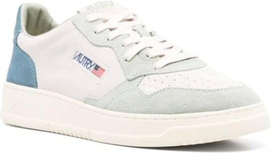 Autry Lichtgrijze Veterschoenen White Heren