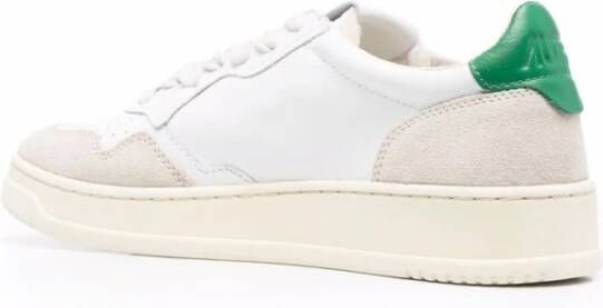 Autry Logo Zij Sneakers met Geperforeerde Details White Heren