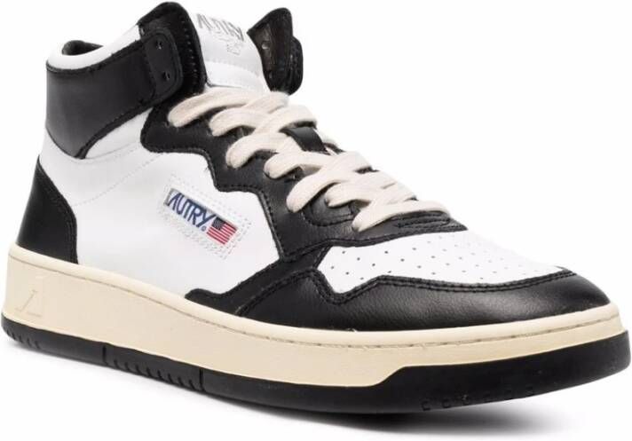 Autry Medalist Kleurblok Hoge Sneakers Zwart Heren