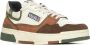 Autry Medalist Lage Sneakers in Ivoor Bruin Groen Multicolor Heren - Thumbnail 5