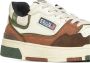 Autry Medalist Lage Sneakers in Ivoor Bruin Groen Multicolor Heren - Thumbnail 6