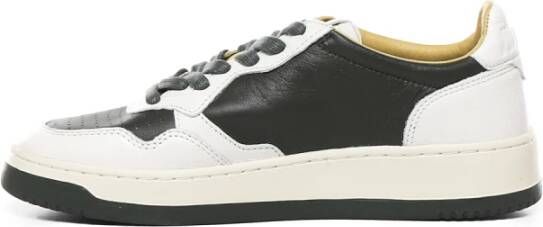 Autry Lage Leren Sneaker met Iconische Details Green Heren