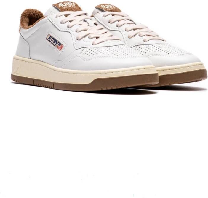 Autry Medalist Lage Top Leren Sneaker White Heren