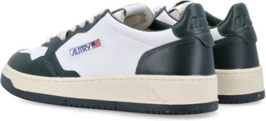 Autry Medalist Leren Sneakers Wit Groen White Heren