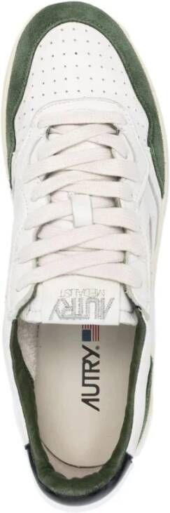 Autry Medalist Low Goat Suede Sneakers Wit Heren