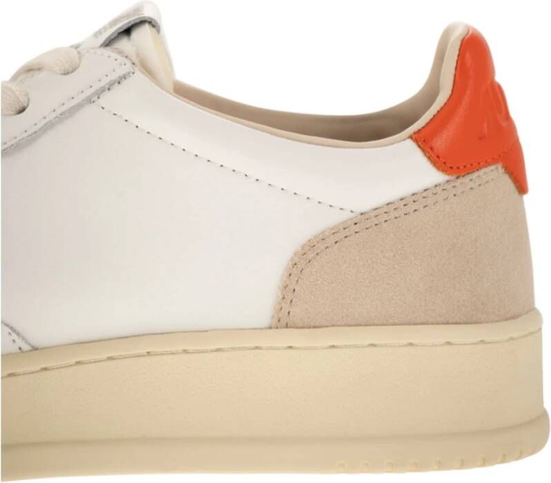 Autry Medalist LOW Leren en Suède Sneakers White Heren