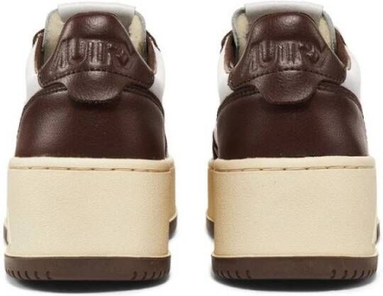 Autry Medalist Low Leren Sneakers Brown Dames