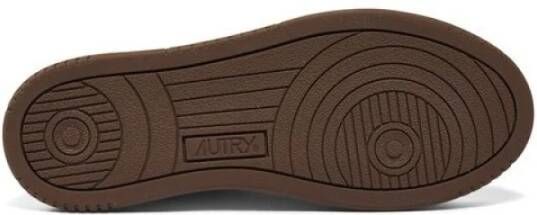 Autry Medalist Low Leren Sneakers Brown Dames