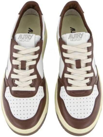 Autry Medalist Low Leren Sneakers White Dames