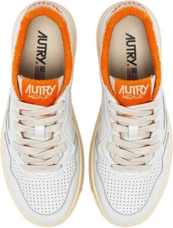 Autry Medalist Low Leren Sneakers White Dames