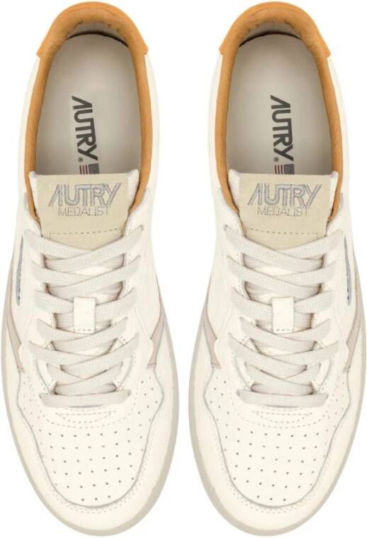 Autry Medalist Low Leren Sneakers White Dames