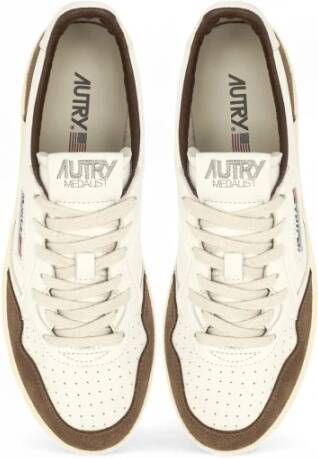 Autry Medalist Low Leren Sneakers White Heren