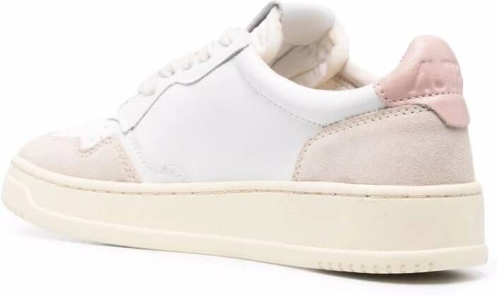 Autry Medalist Low Leren Suède Sneakers White Dames