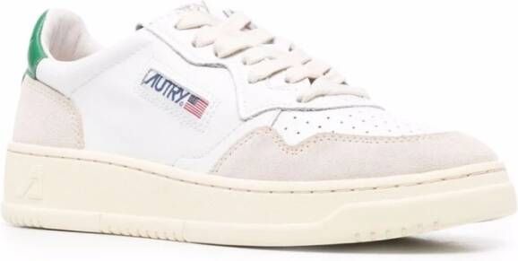 Autry Medalist Low Leren Suède Sneakers White Dames