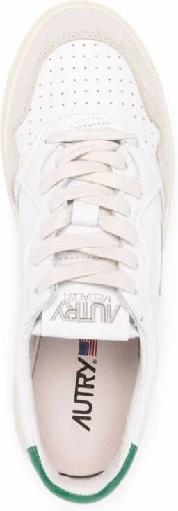 Autry Medalist Low Leren Suède Sneakers White Dames