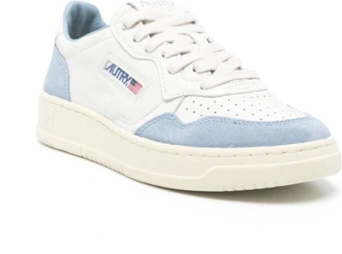 Autry Medalist Low Leren Suède Sneakers White Dames