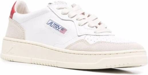 Autry Medalist Low Leren Suède Sneakers White Dames