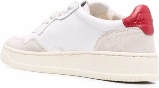 Autry Medalist Low Leren Suède Sneakers White Dames