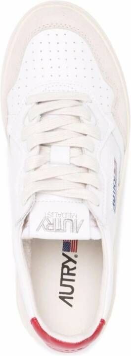 Autry Medalist Low Leren Suède Sneakers White Dames