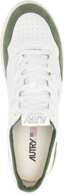 Autry Medalist Low Leren Suède Sneakers White Heren