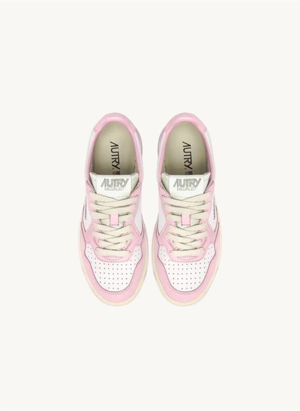 Autry Medalist Low Sneakers Pink Dames