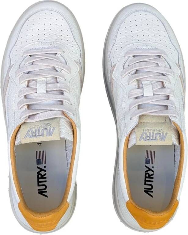 Autry Medalist Low Wit Leren Sneaker White Heren