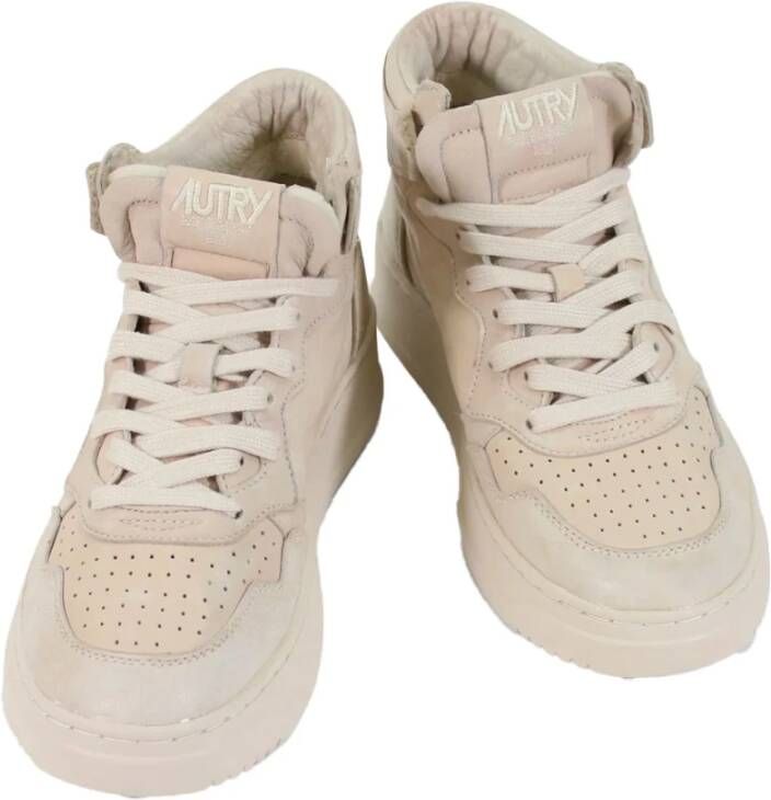 Autry Medalist Mid Sneakers Off White Leer Wit Heren