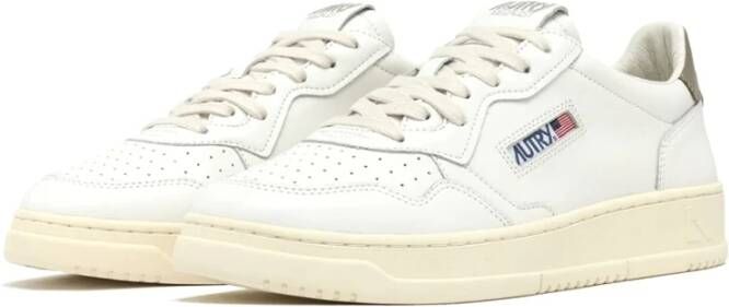 Autry Medalist Witte Leren Sneakers White Heren